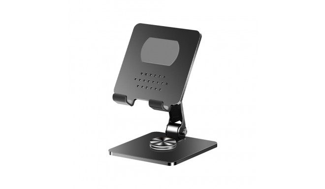 iLike STM4 Metal Tablet PC Holder Stand with Adjustable Perfect Angle & 360 Rotation Black
