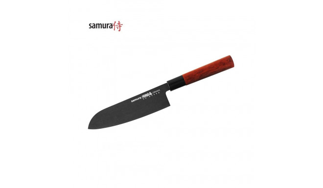 Samura Okinawa Stonewash Кухонный нож Santoku 175mm из AUS 8 Японской стали 58 HRC