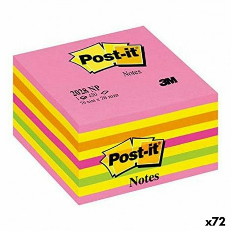 Kleepuvad Märkmepaberid Post-it Roosa 76 x 76 mm (72 Ühikut)