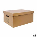 kaanega säilituskarp Confortime Papp 45 x 35 x 20 cm (6 Ühikut)