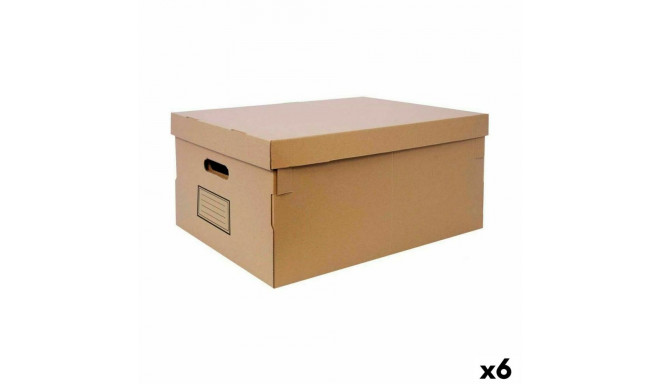 kaanega säilituskarp Confortime Papp 45 x 35 x 20 cm (6 Ühikut)