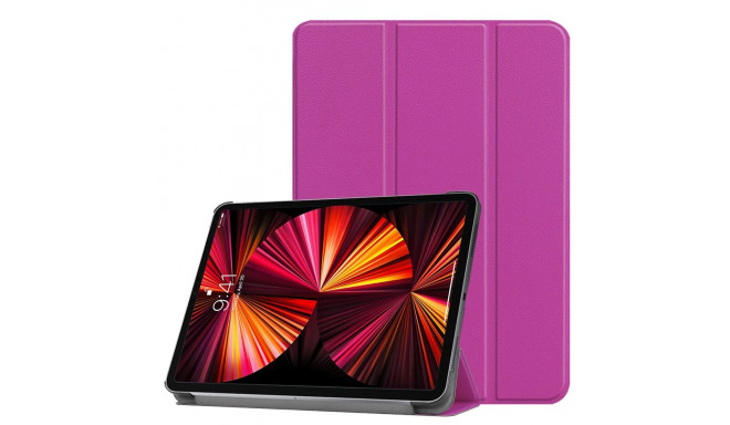 iLike Tri-Fold Eco-Leather Stand Case Apple iPad Mini 5 7.9'' (2019) 5th / Mini 4 (2015) 4th Purple