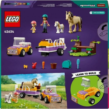 Konstruktsioon komplekt Lego 42634 Horse & Pony Trailer Mitmevärviline 105 Tükid