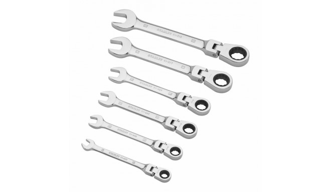Combination spanner set Stanley 181a.25cpepb 8-19 mm 6 Tükid, osad