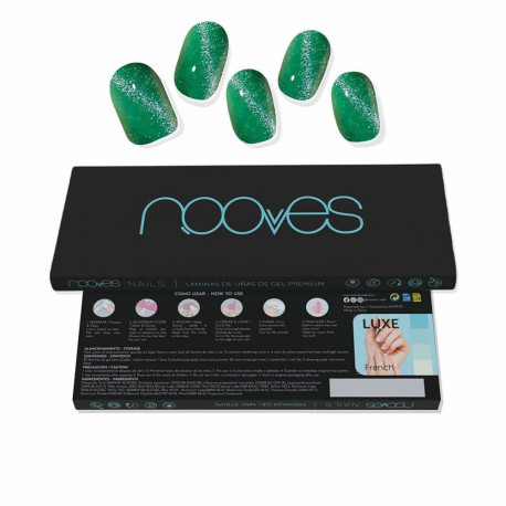 Gel Nail Foils Nooves Cat eye green (20 gb.)