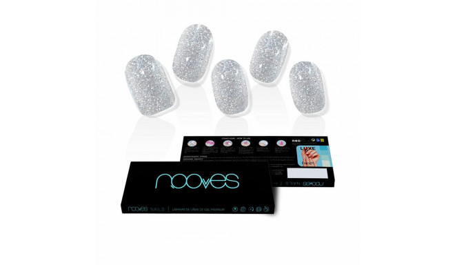 Gel Nail Foils Nooves Glitter grey (20 gb.)