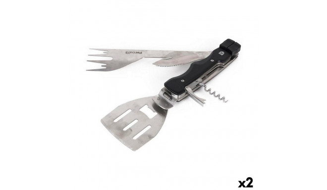 Grillitarvikud Percutti 30 x 10 x 3,5 cm 7-in-1 Barbeque-grill (2 Ühikut)