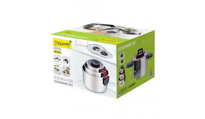 Pajaroa Vorm Kaanega Feel Maestro MR-3530-6 Punane Must Teras Roostevaba teras Plastmass Ø 24 cm Ø 2