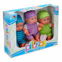 Leļļu Komplekts Colorbaby Pitusos 3 Daudzums 20 cm 13 x 20 x 6,5 cm 6 gb.