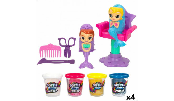 Пластилиновая игра Cra-Z-Art Softee Dough волосы sirenas (4 штук)