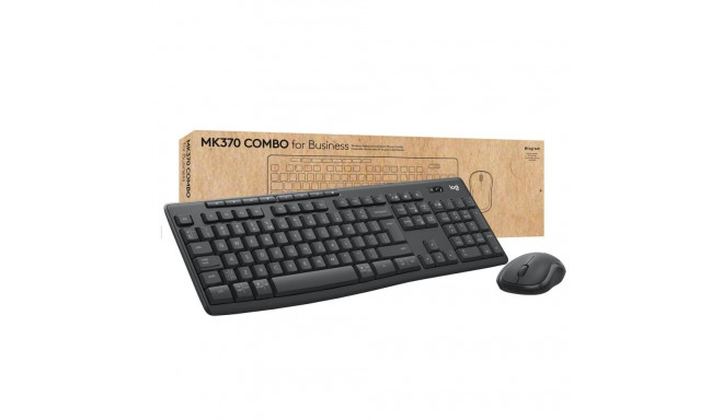 Klaviatuur ja Hiir Logitech MK370 Grafiithall Saksa QWERTZ