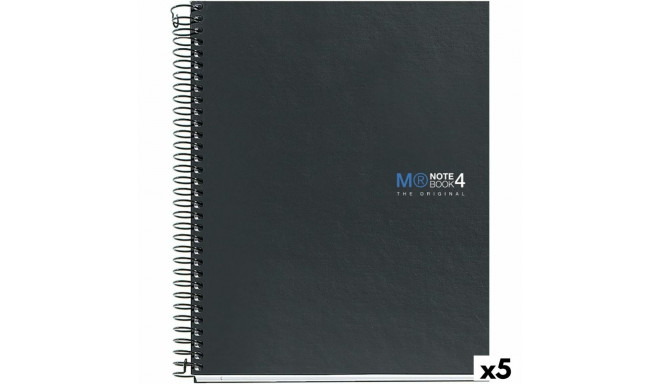 Notebook Miquelrius The Original Graphite A5 160 Sheets (5 Units)