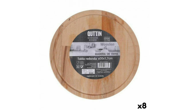 Serving board Quttin Quttin Circular Ø 30 x 1,7 cm (8 Units)