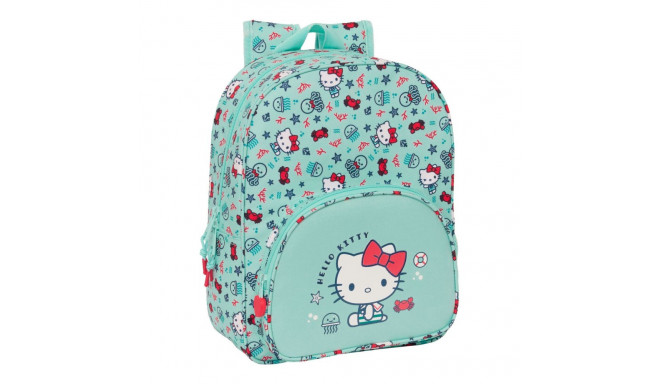 School Bag Hello Kitty Sea lovers Turquoise 26 x 34 x 11 cm