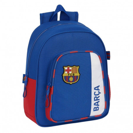 Kooliseljakott F.C. Barcelona Sinine Kastanpruun 27 x 33 x 10 cm