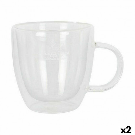 Kruuside Komplekt Santa Clara Borosilikaatklaas 150 ml Termiline 2 Ühikut (2 Tükid, osad)
