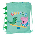 Backpack with Strings Peppa Pig George Mint 26 x 34 x 1 cm