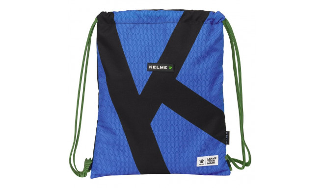 Backpack with Strings Kelme Royal Blue Black 35 x 40 x 1 cm