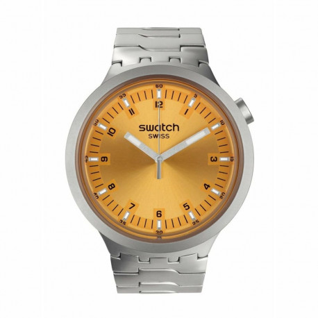 Men's Watch Swatch SB07S103G Yellow Silver (Ø 47 mm)