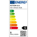 Galda lampa Activejet AJE-VENUS RGB Balts Plastmasa 5 W 16 x 5 x 16 cm