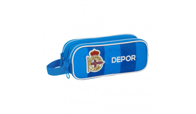 Double Carry-all R. C. Deportivo de La Coruña Blue 21 x 8 x 6 cm