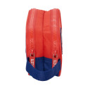 Kahe tõmblukuga pliiatsikarp Atlético Madrid Sinine Punane 21 x 8 x 6 cm