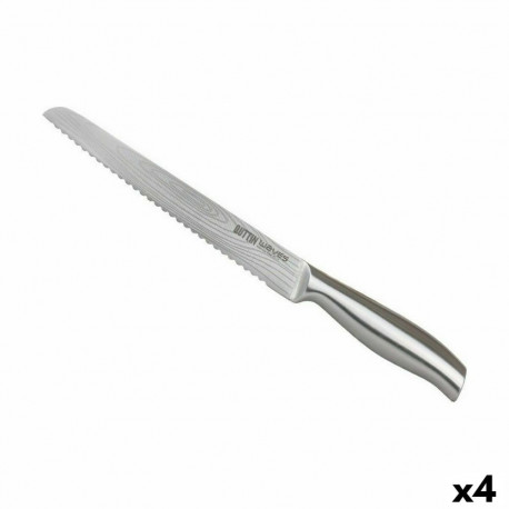 Bread Knife Quttin Waves 20 cm (4 Units)
