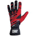 Karting Gloves OMP KS-3 Punane/Must L