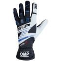 Karting Gloves OMP KS-3 Sinine Valge Must L