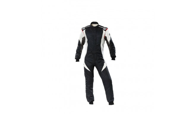 Racing jumpsuit OMP FIRST EVO Black/White 52