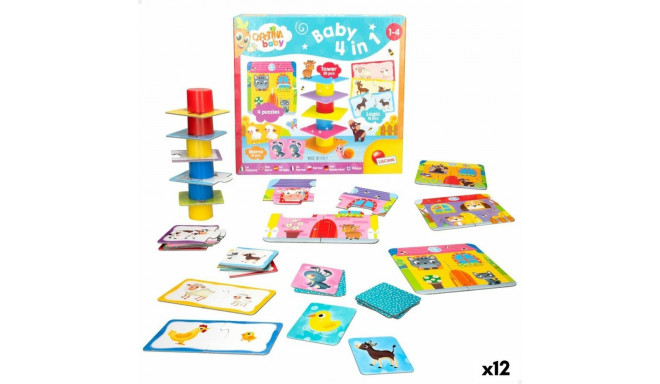 Pusle Lisciani Giochi Carotina Baby 16 x 1 x 16,5 cm Farm 4-funktsiooniline (12 Ühikut)