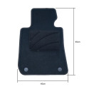 Car Floor Mat OCC Motorsport OCCBW0026 Black