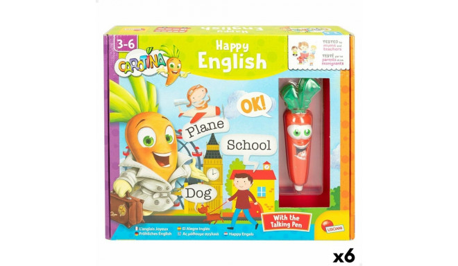 Educational Game Lisciani Carotina Baby Happy English Electric Puzzle 4,5 x 14,5 x 3 cm (6 Units)