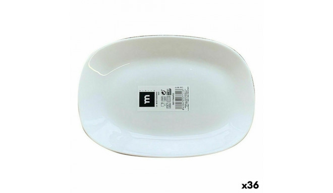 Serving Platter La Mediterránea Palaos Rectangular 23 x 16,4 cm (36 Units)