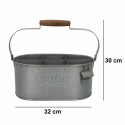 Dekoratiivkorv Aktive Pudelialus 35,5 x 16 x 19,5 cm (6 Ühikut)