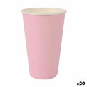 Klaaside komplekt Algon Ühekordne Papp Roosa 10 Tükid, osad 330 ml (20 Ühikut)