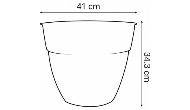 Pušķi EDA Ø 41 cm Tumši pelēks Plastmasa Apaļš Moderns