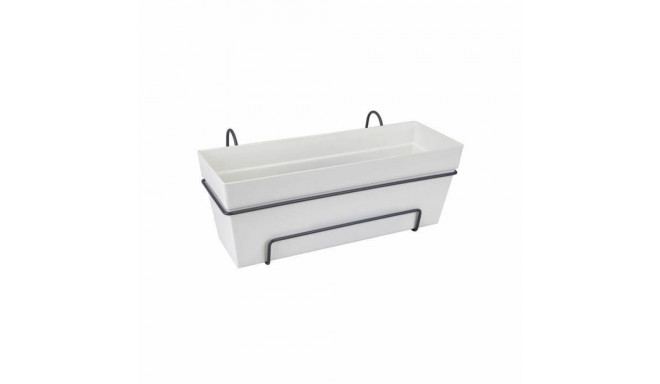 Plant pot Elho White polypropylene Plastic Rectangular 50 cm