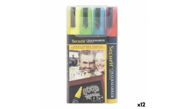 Liquid chalk marker Securit 4 Pieces (12 Units)