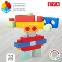 Ehitusklotsid Color Block 32 Tükid, osad EVA (4 Ühikut)