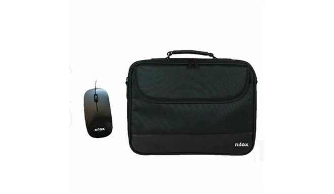 Sülearvuti ja Hiire Karp Nilox NXMOS5156BK 15,6" Must 16"
