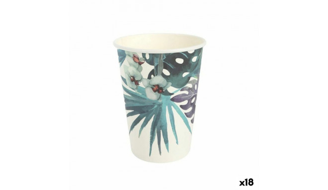 Klaaside komplekt Algon Ühekordne Papp Troopiline 8 Tükid, osad 330 ml (18 Ühikut)