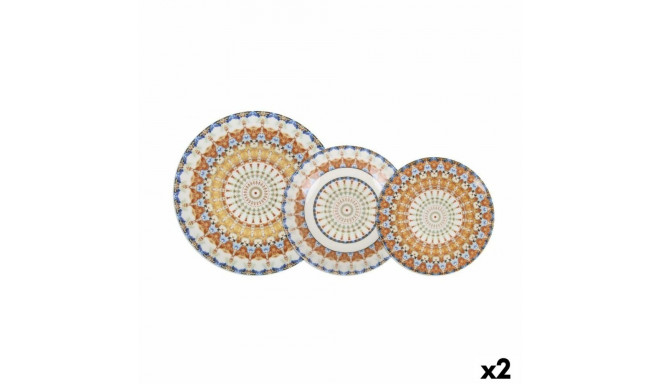 Pusdienas Aprīkojuma Komplekts Santa Clara Corintia 18 Daudzums Porcelāns (2 gb.)