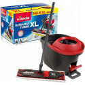 Mop with Bucket Vileda Ultramat Turbo XL Must Punane Mikrofiiber