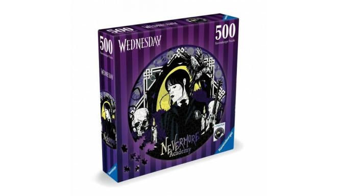 Pusle Ravensburger Mercredi Adams 500 Tükid, osad