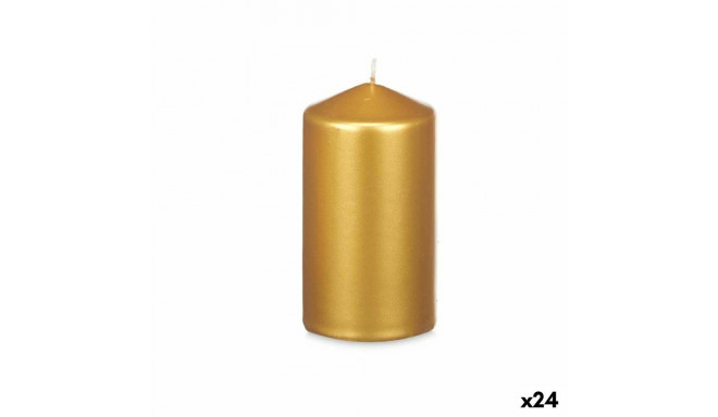Candle Acorde 92536 Golden 7 x 13 x 7 cm (24 Units)