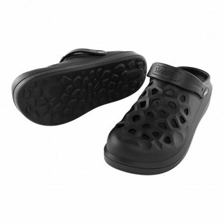 Clogs Stocker Black Drilled - 37