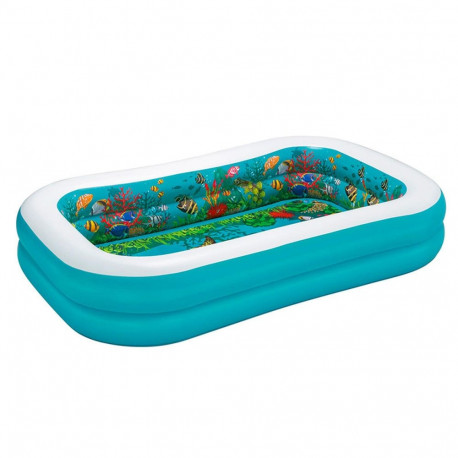 Inflatable Paddling Pool for Children Bestway 3D Multicolour 262 x 175 x 51 cm 2 persons