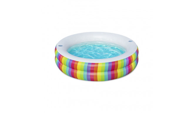 Inflatable Paddling Pool for Children Bestway Rainbow 206 x 206 x 51 cm
