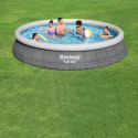 Inflatable pool Bestway 457 x 84 cm Grey 9677 L